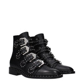 Givenchy Leather studded buckle ankle boots